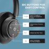 ROSIDA Wireless Headphones for TV Watching, TV Headphones Wireless for Seniors with TV Transmitter Charging Base, Bluetooth Headphones for TV, No Audio Delay, Gift for The Seniors or Parents, Black - Image 5